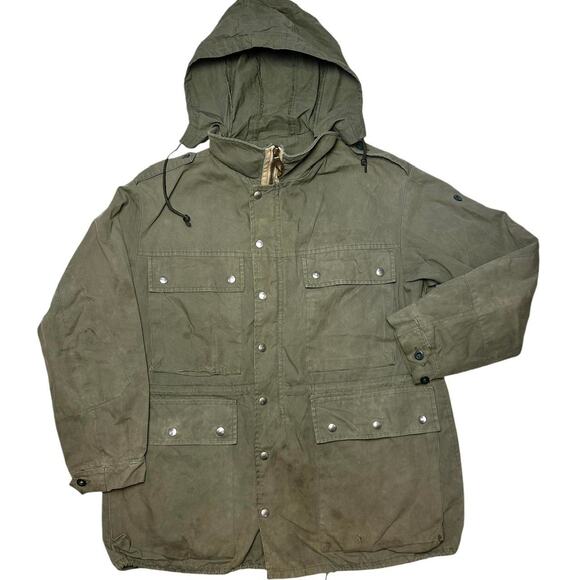 German Military Other - German Military Parka VTG 70s Jacket Coat Olive Cotton Shell XL